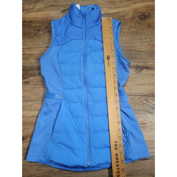 Lululemon Down for It All Vest Blue Nile Size 2 EUC - Picture 5 of 10